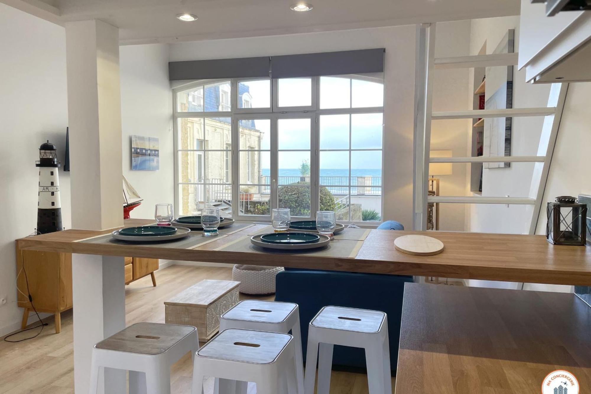 Appartement Le Sunset - Vue Mer - Acces Plage Prive Trouville-sur-Mer